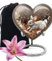 Forest Rabbit Meadow - Rabbit Urn Memorial, Funeral Shape Urn