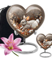 Forest Rabbit Meadow - Rabbit Urn Memorial, Funeral Shape Urn