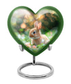 Green Baby Bunny Rabbit Urn – Beautiful Memorial for Pet Rabbits