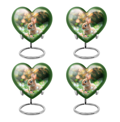 Green Personalized Pet Memorial Urn for Pet Ashes - 10-inch, 200 cu in - Yatskia