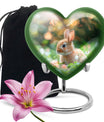 Green Baby Bunny Rabbit Urn – Beautiful Memorial for Pet Rabbits