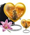 Sunset Baby Bunny Rabbit Urn - Beautiful Memorial For Pets Ashes