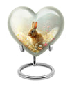 Baby Bunny Rabbit Urn – Beautiful Floral Design Memorial for Pet Remains