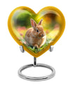 Bunny Rabbit Garden Urn - Beautiful Pet Memorial with Nature Design