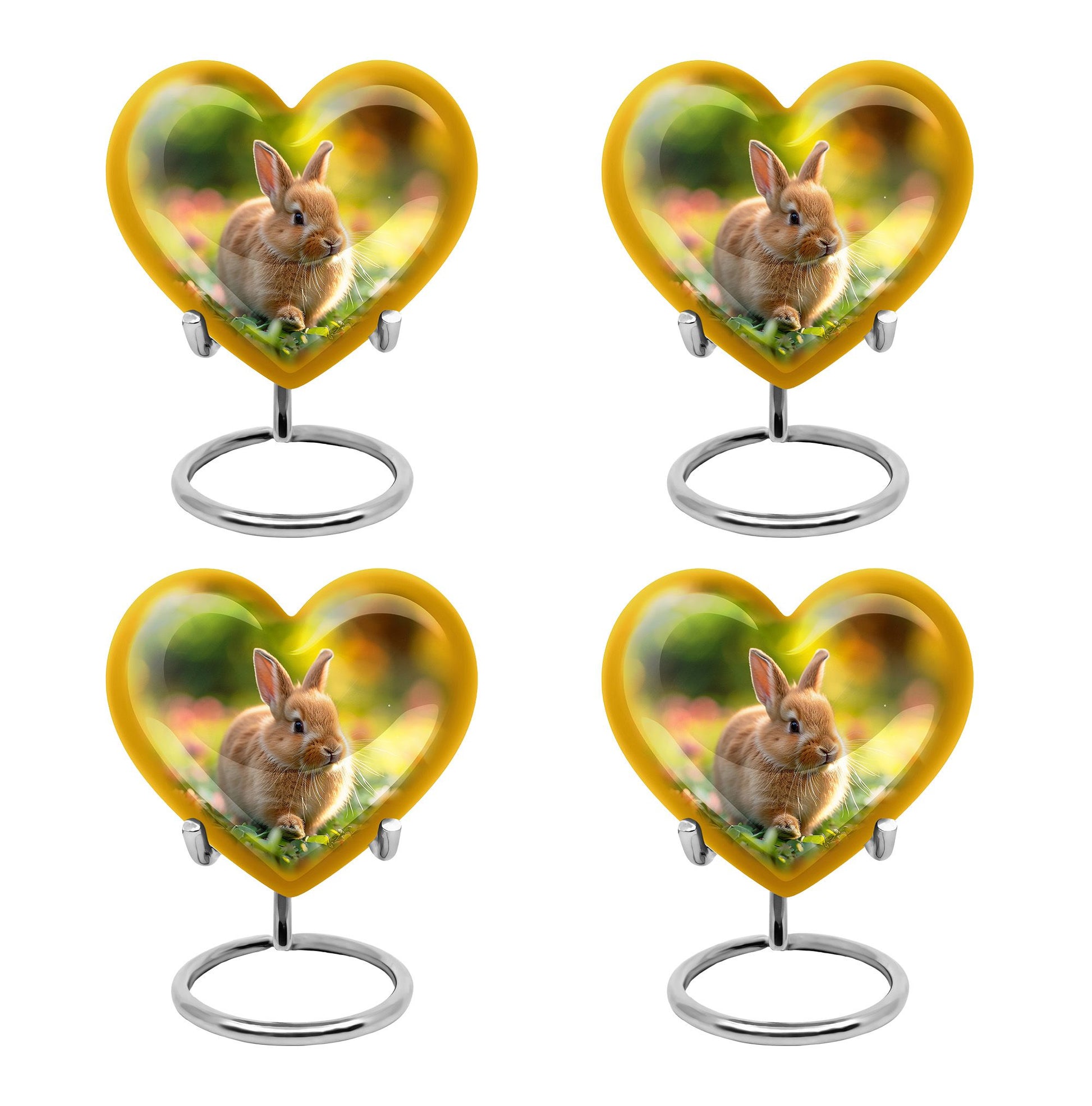 Bunny Rabbit Garden Urn - Beautiful Pet Memorial with Nature Design