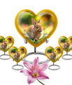 Bunny Rabbit Garden Urn - Beautiful Pet Memorial with Nature Design