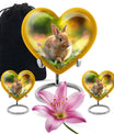 Bunny Rabbit Garden Urn - Beautiful Pet Memorial with Nature Design