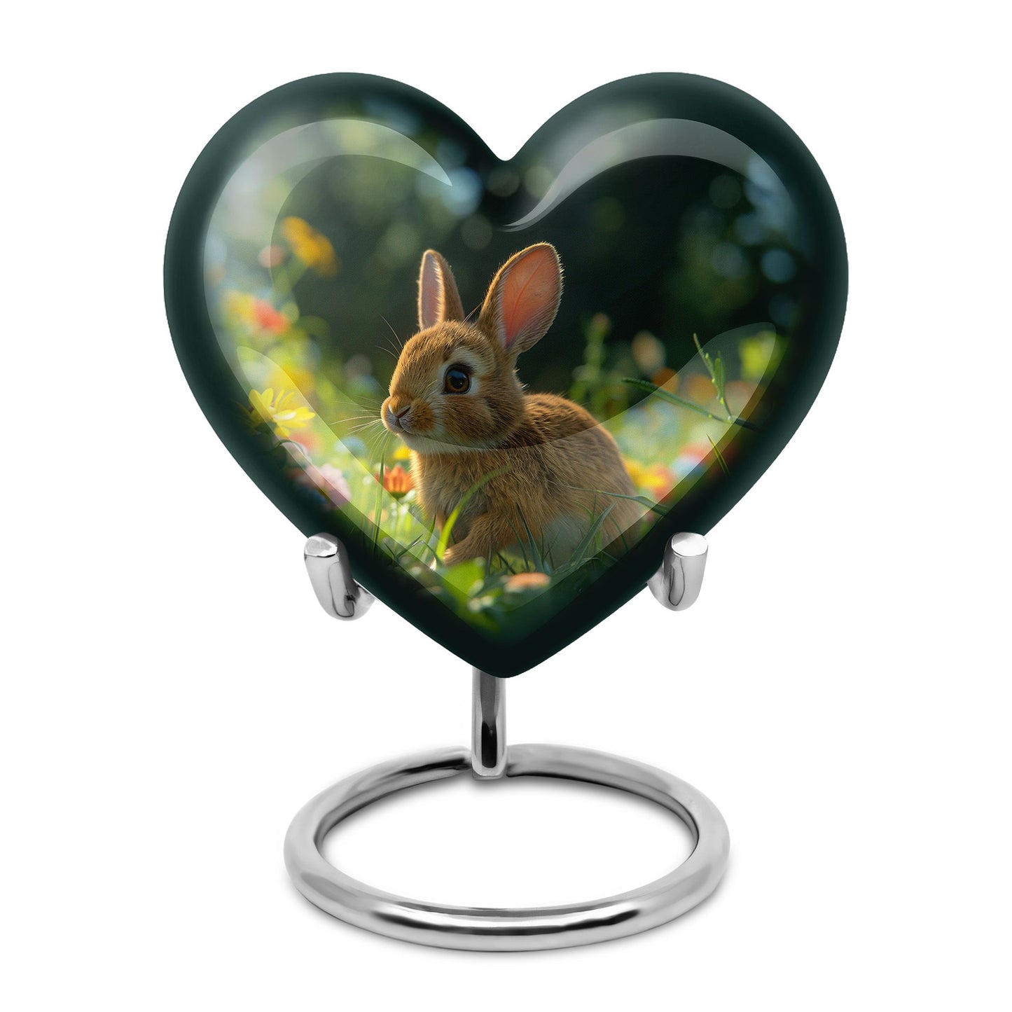 Personalized Rabbit Cremation Urn for Pet Ashes - 10-inch, 200 cu in - Yatskia