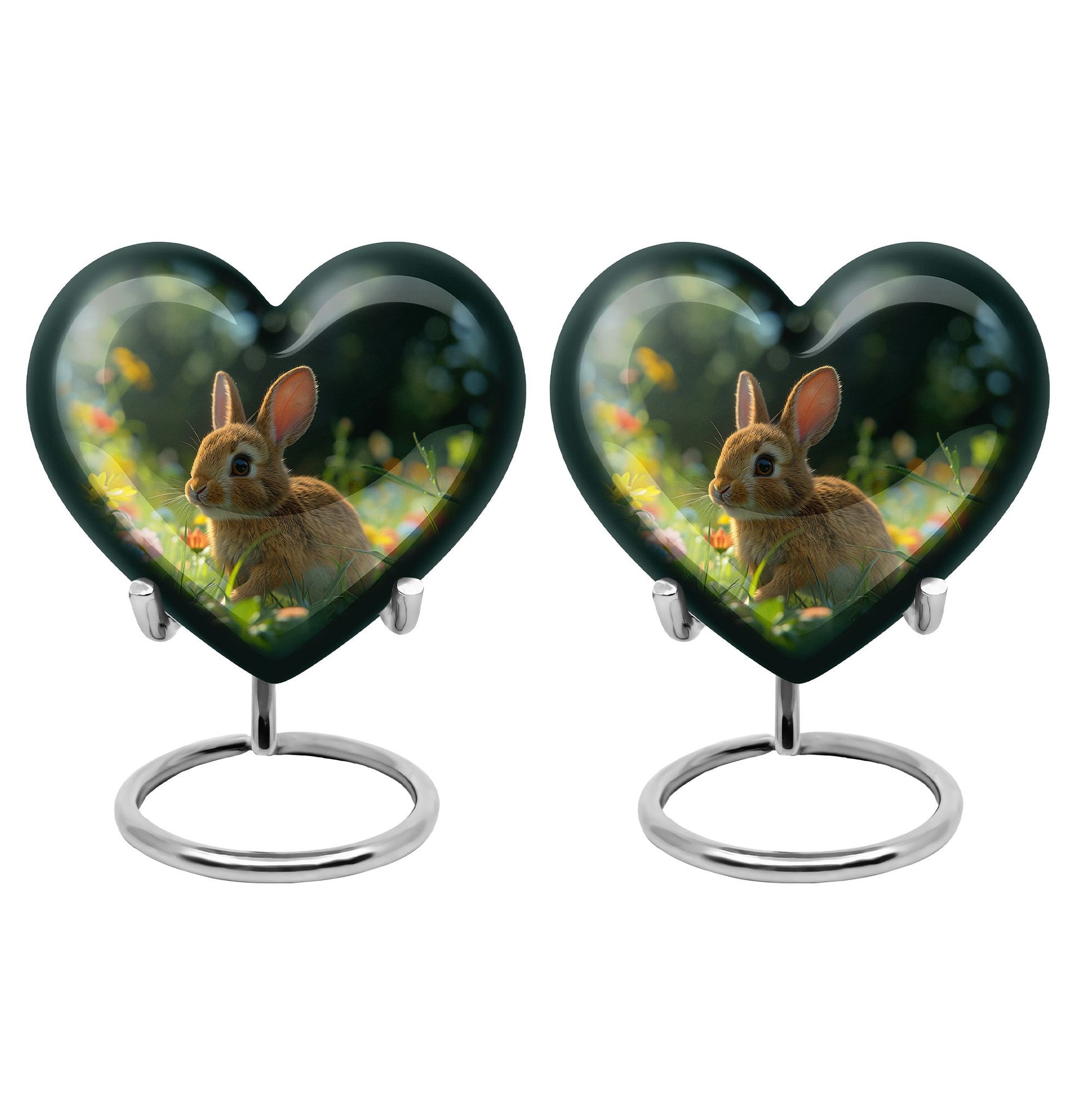 Summer Bunny Burial Urn - Decorative Unique Urns For Burial Ashes