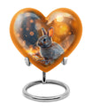 Golden Bunny Cremation Urn- Large Decorative Rabbit Urn For Ashes