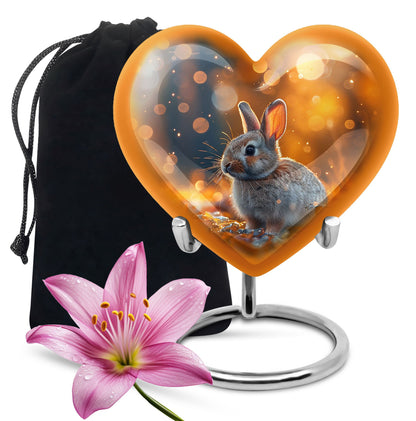 Personalized Rabbit Cremation Urn for Pet Ashes - 10-inch, 200 cu in - Yatskia