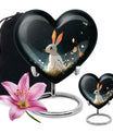 White Bunny Rabbit Burial Urn - Small Urn For Pet Ashes