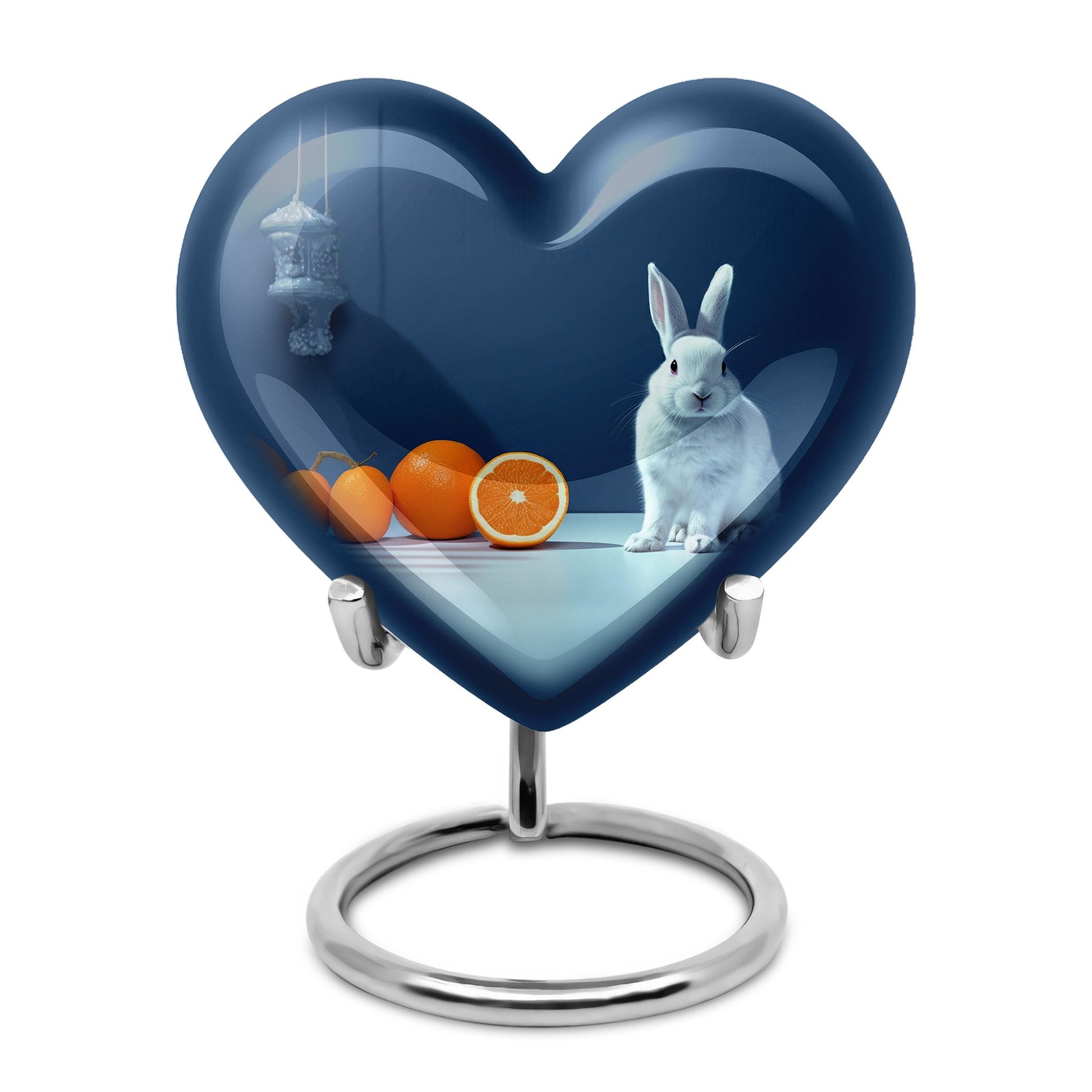 White Baby Bunny Rabbit Urn - A Unique Memorial For Pet Lovers