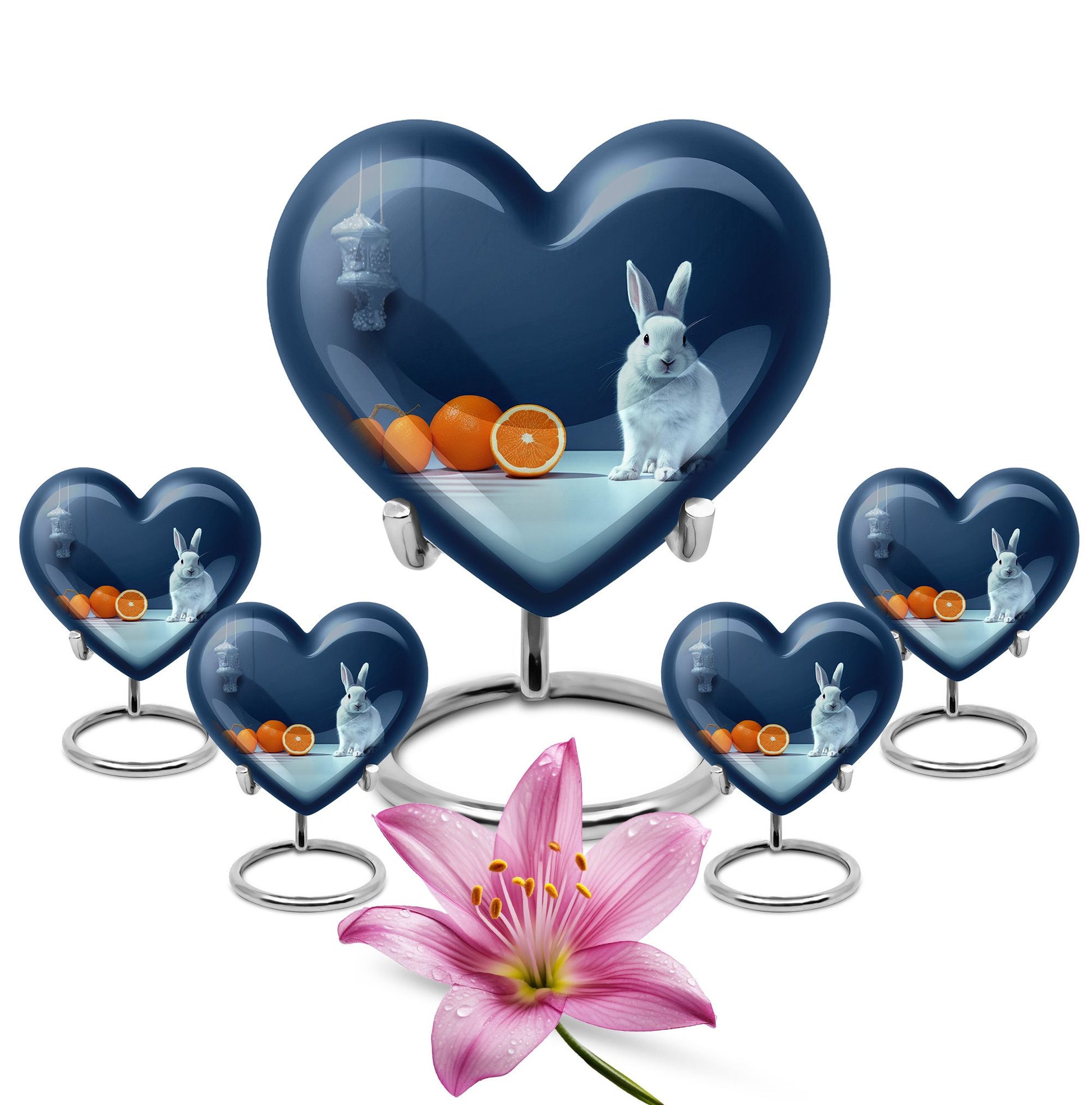 White Baby Bunny Rabbit Urn - A Unique Memorial For Pet Lovers