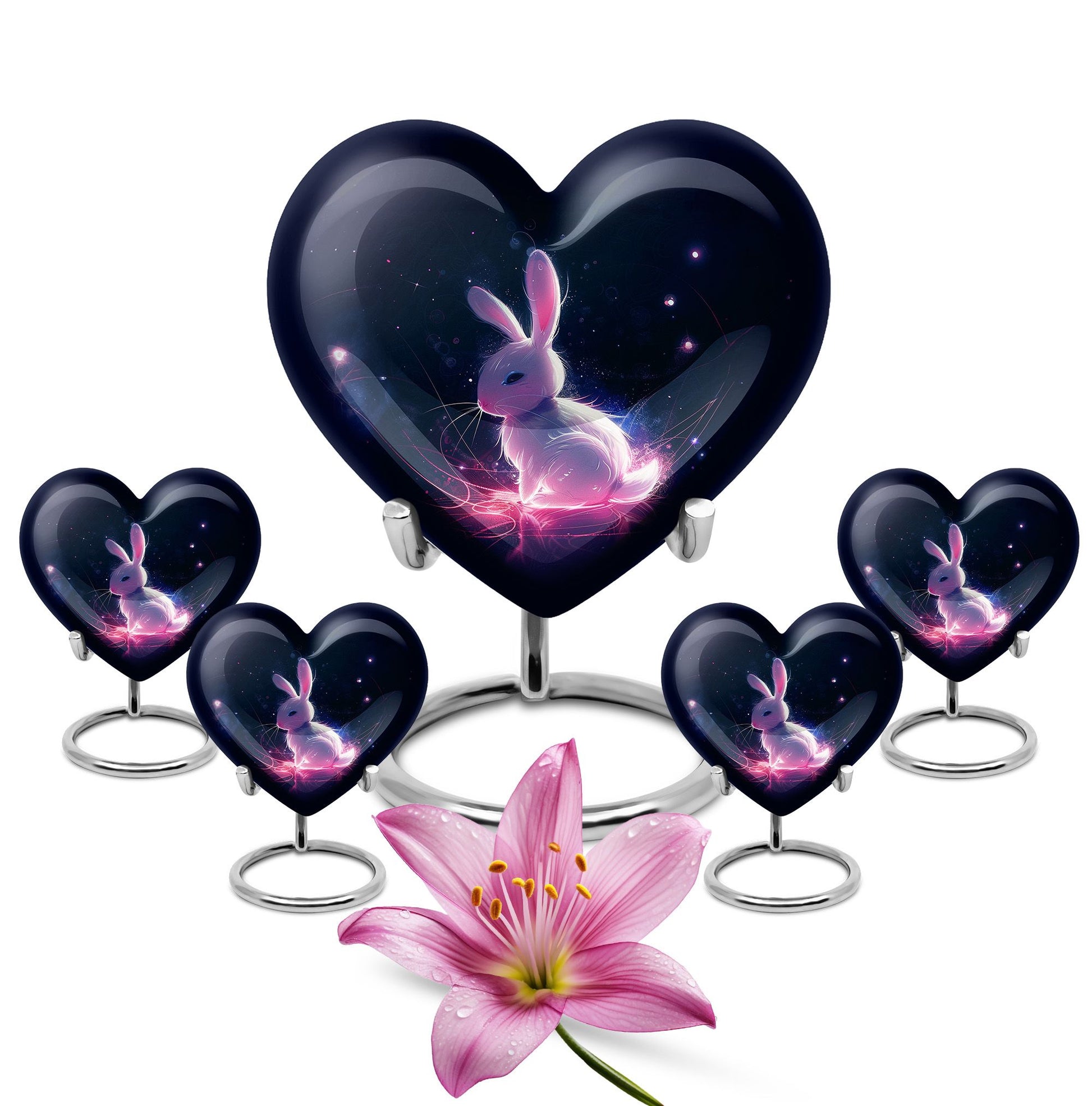 Baby Bunny Rabbit Urn - Large Memorial Funeral Urn For Ashes