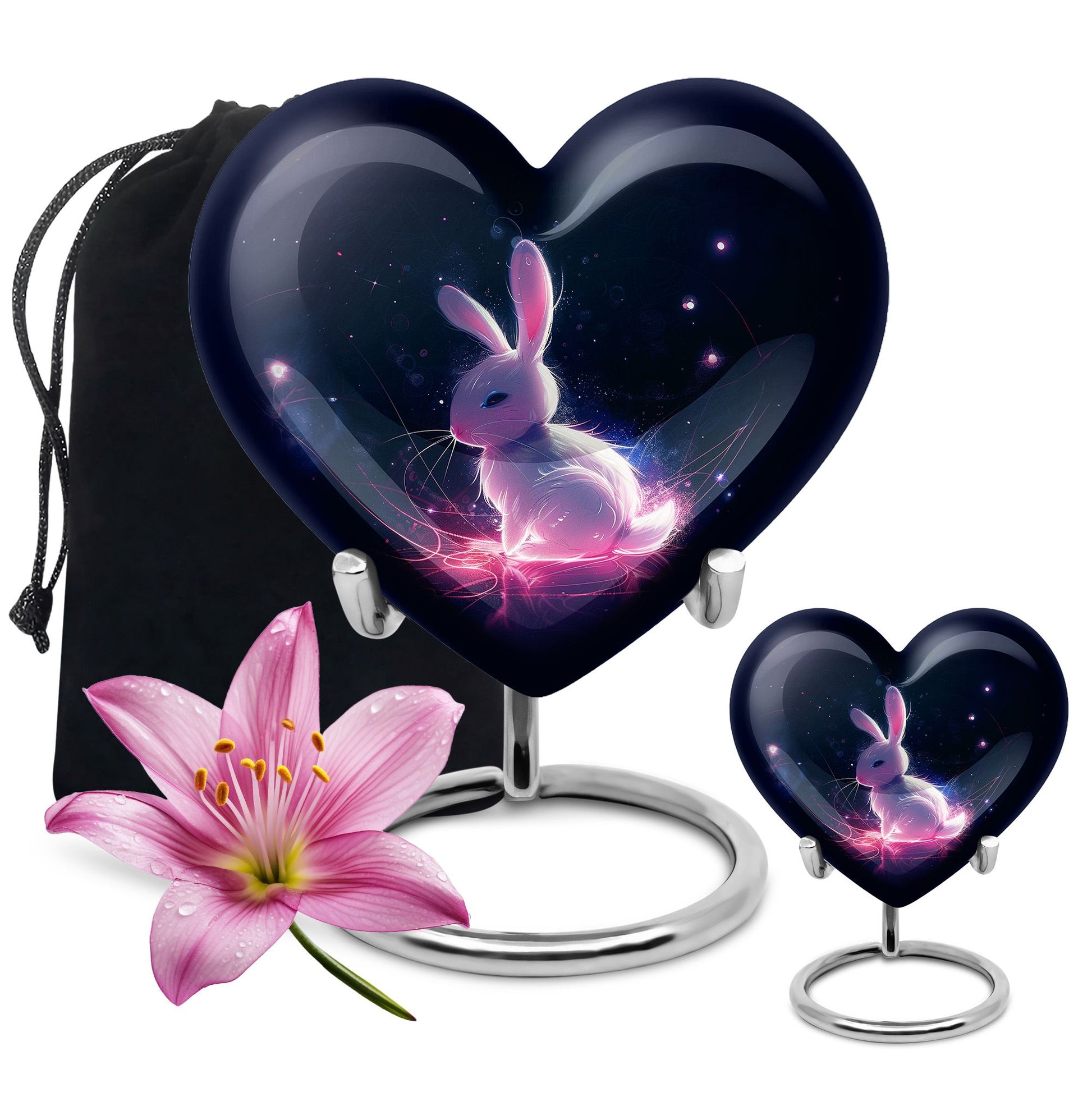 Baby Bunny Rabbit Urn - Large Memorial Funeral Urn For Ashes