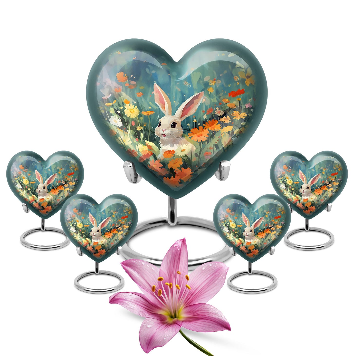 Colorful Personalized Pet Cremation Urn for Pet Ashes - 10-inch, 200 cu in - Yatskia