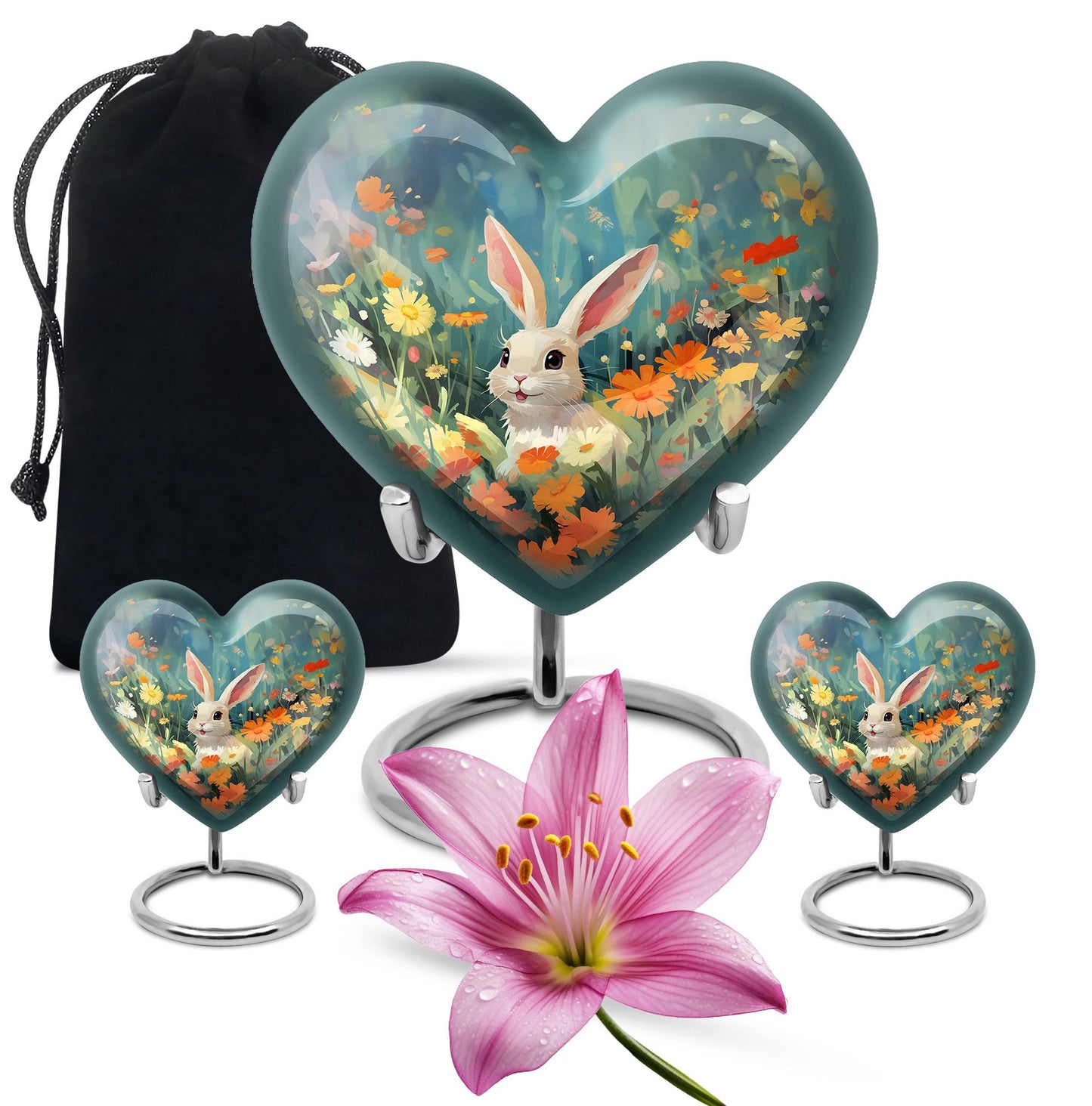 Colorful Personalized Pet Cremation Urn for Pet Ashes - 10-inch, 200 cu in - Yatskia