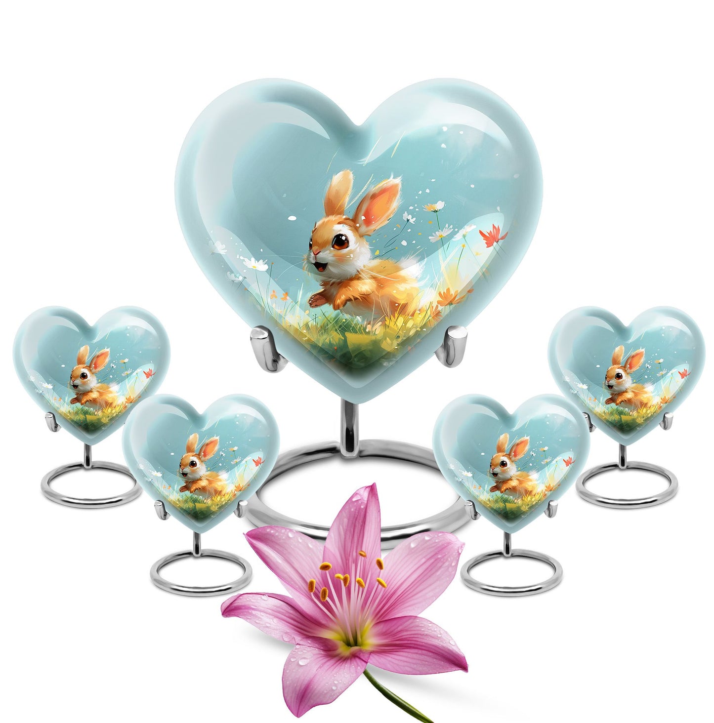 Personalized Pet Keepsake Urn for Pet Ashes - 10-inch, 200 cu in - Yatskia