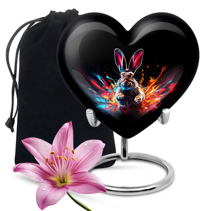Personalized Rabbit Cremation Urn for Pet Ashes - 10-inch, 200 cu in - Yatskia