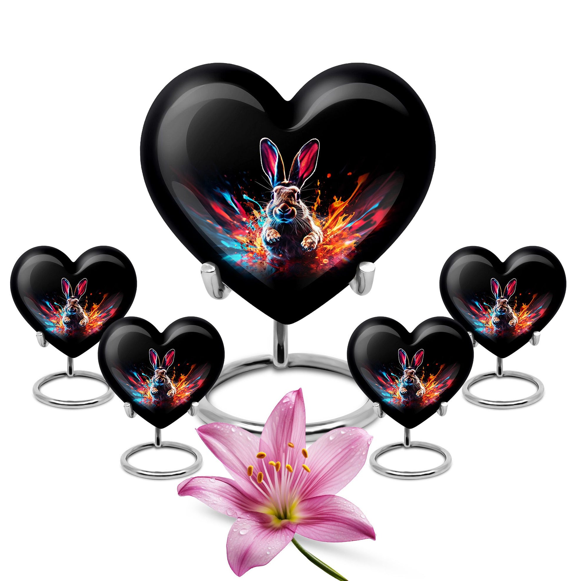 Rabbit Cremation Urn for Human Ashes - Bunny Memorial Urn for Adults