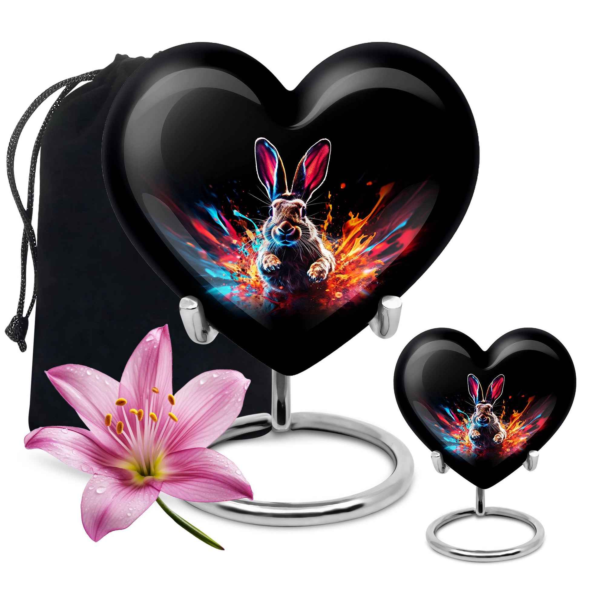 Rabbit Cremation Urn for Human Ashes - Bunny Memorial Urn for Adults