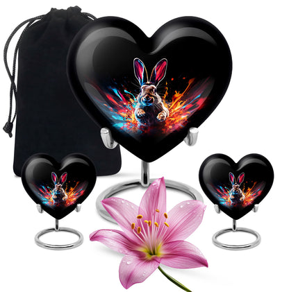 Personalized Rabbit Cremation Urn for Pet Ashes - 10-inch, 200 cu in - Yatskia