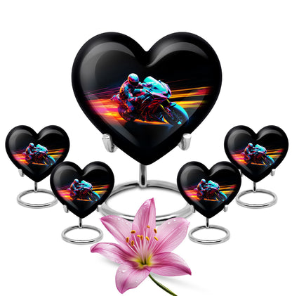 Personalized Motorcycle Cremation Urn for Dad - 10-inch, 200 cu in - Yatskia