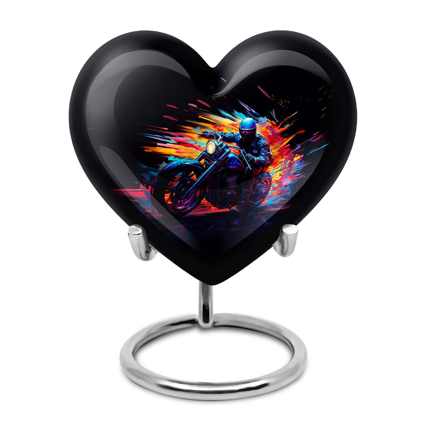 Personalized Motorcycle Cremation Urn for Adults - 10-inch, 200 cu in - Yatskia