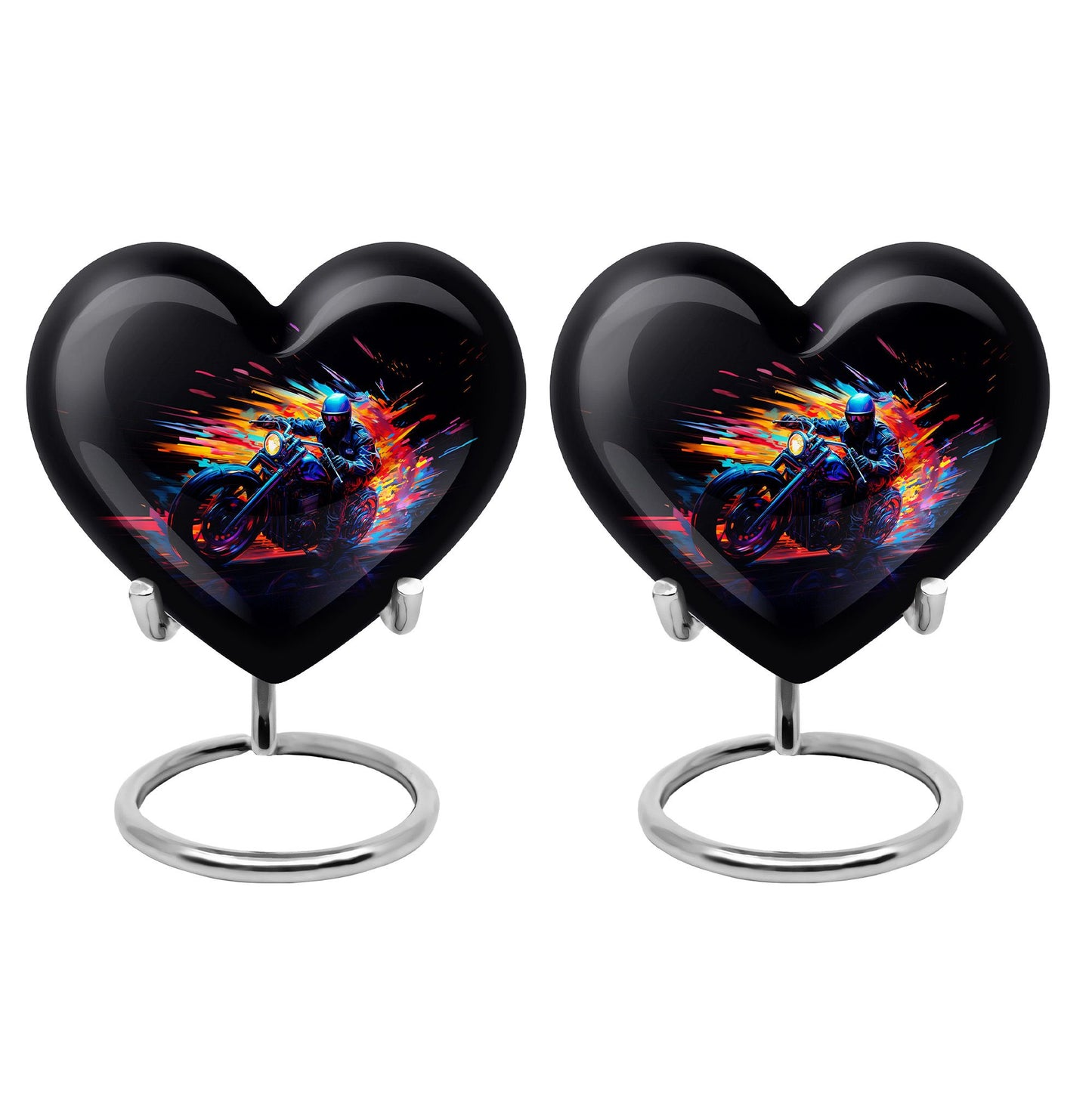 Personalized Motorcycle Cremation Urn for Adults - 10-inch, 200 cu in - Yatskia