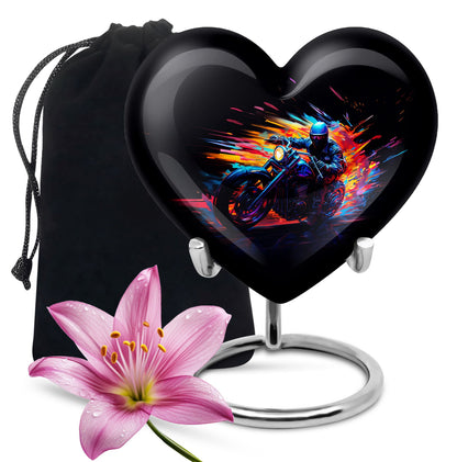 Personalized Motorcycle Cremation Urn for Adults - 10-inch, 200 cu in - Yatskia