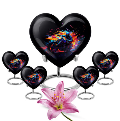 Personalized Motorcycle Cremation Urn for Adults - 10-inch, 200 cu in - Yatskia