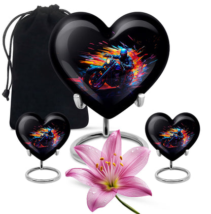 Personalized Motorcycle Cremation Urn for Adults - 10-inch, 200 cu in - Yatskia