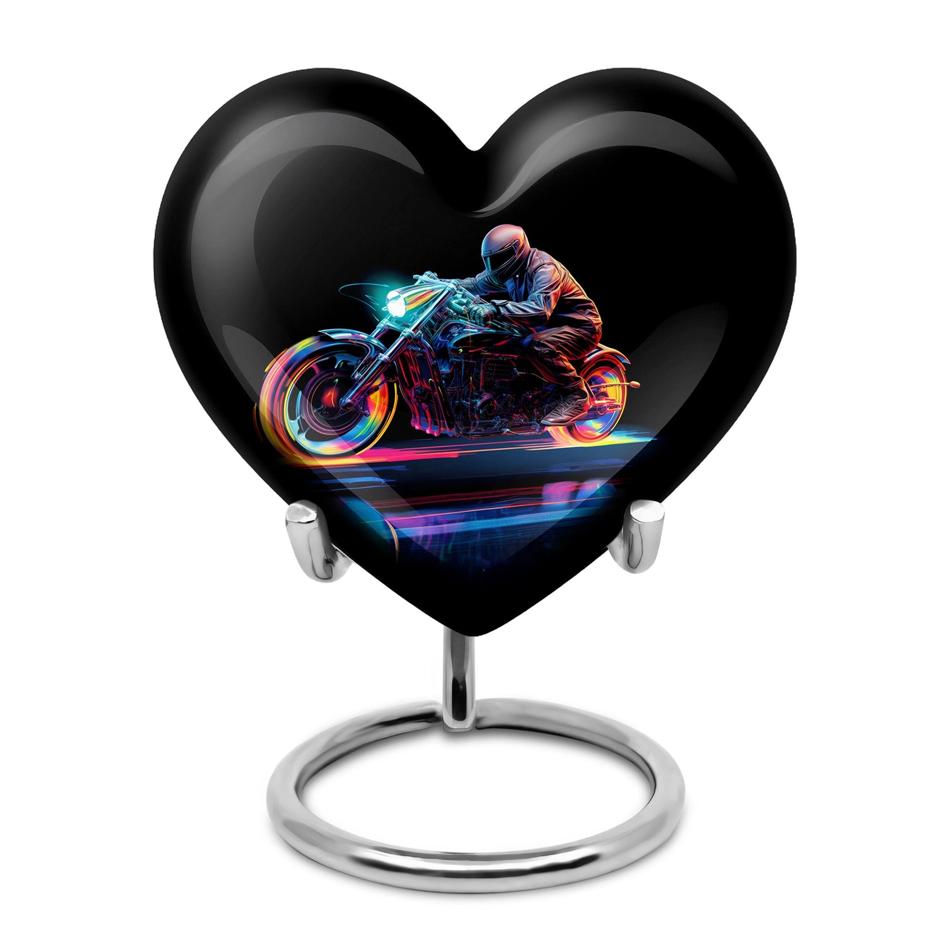 Neon-Colored Motorcycle - Urn For Human Ashes Adult Male
