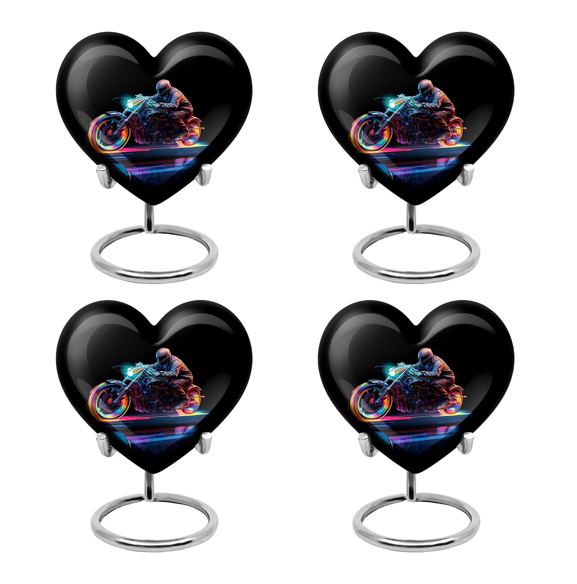 Neon-Colored Motorcycle - Urn For Human Ashes Adult Male