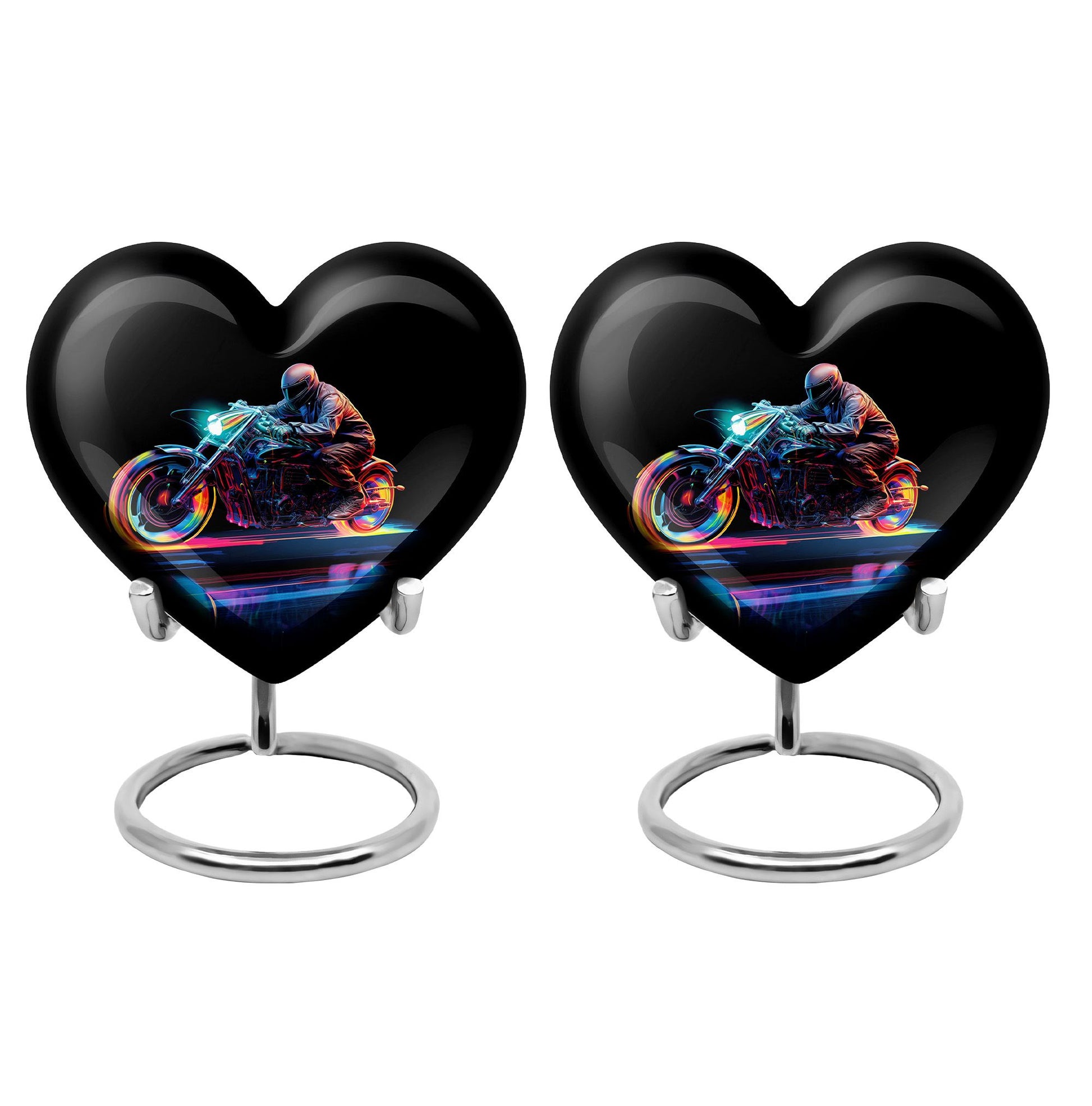 Neon-Colored Motorcycle - Urn For Human Ashes Adult Male