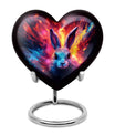 Colorful Bunny Burial Urn for Ashes – Artistic Rabbit Memorial Urn