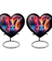 Colorful Bunny Burial Urn for Ashes – Artistic Rabbit Memorial Urn