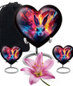 Colorful Bunny Burial Urn for Ashes – Artistic Rabbit Memorial Urn
