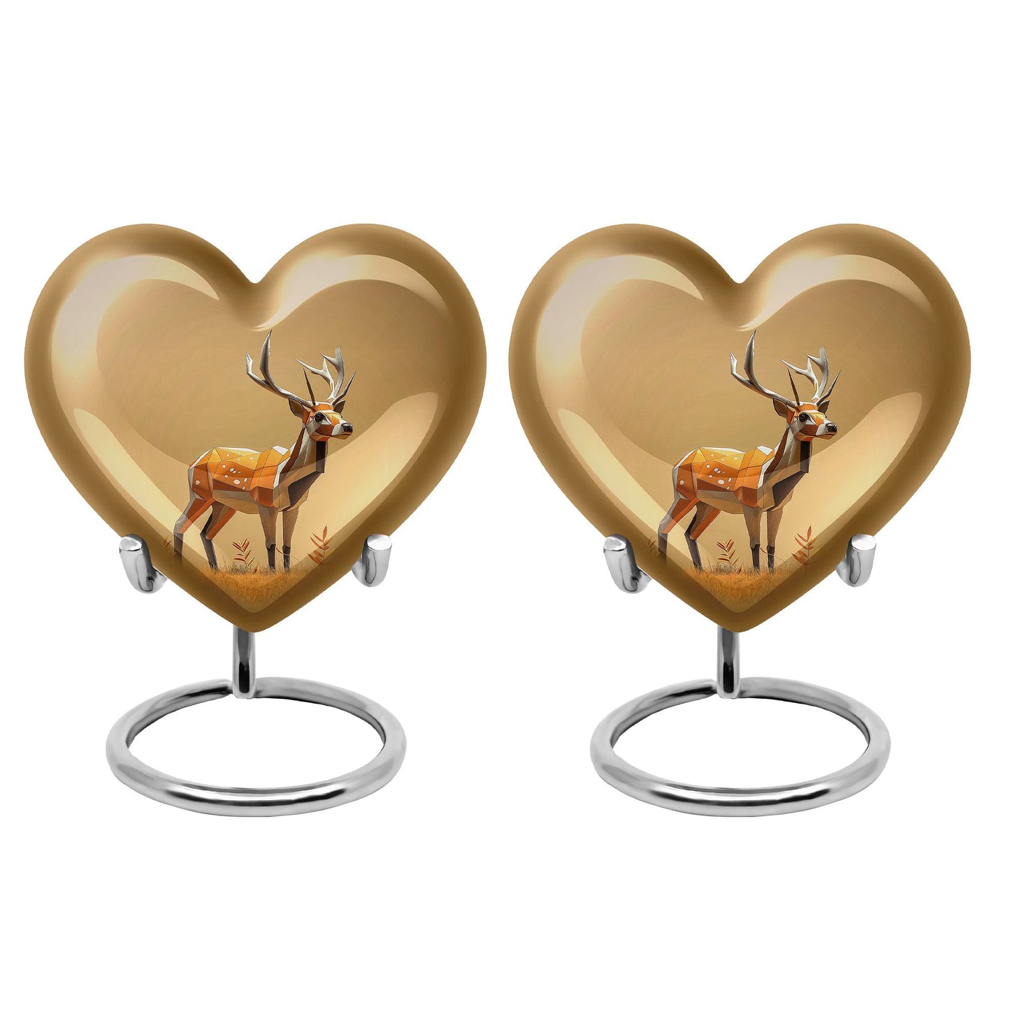 Personalized Deer Cremation Urn for Human Ashes - 10-inch, 200 cu in - Yatskia