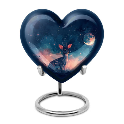 Personalized Deer Cremation Urn for Human Ashes - 10-inch, 200 cu in - Yatskia