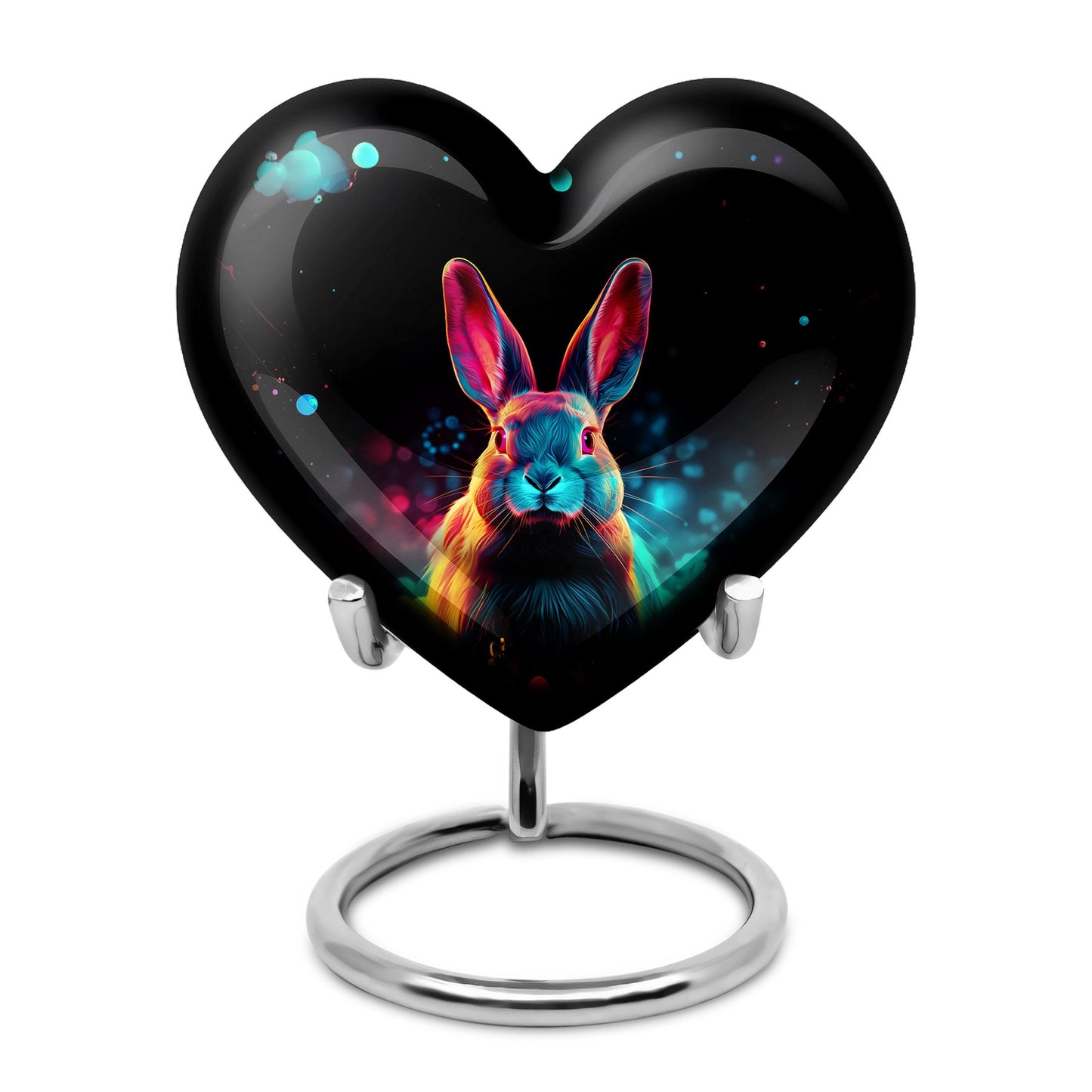 Colorful Personalized Rabbit Cremation Urn for Pet Ashes - 10-inch, 200 cu in - Yatskia