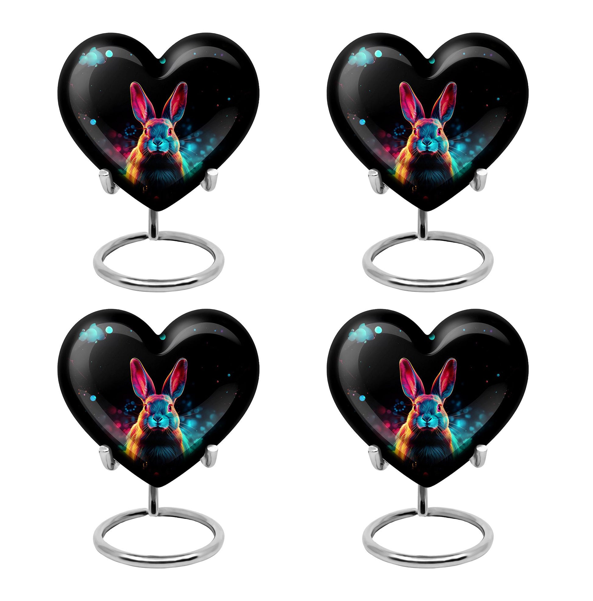 Colorful Rabbit Cremation Urn for Human Ashes - Urn for Mom and Dad