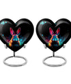 Colorful Rabbit Cremation Urn for Human Ashes - Urn for Mom and Dad