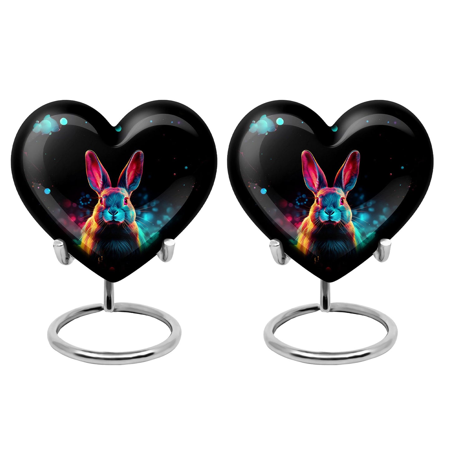 Colorful Personalized Rabbit Cremation Urn for Pet Ashes - 10-inch, 200 cu in - Yatskia