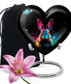 Colorful Rabbit Cremation Urn for Human Ashes - Urn for Mom and Dad