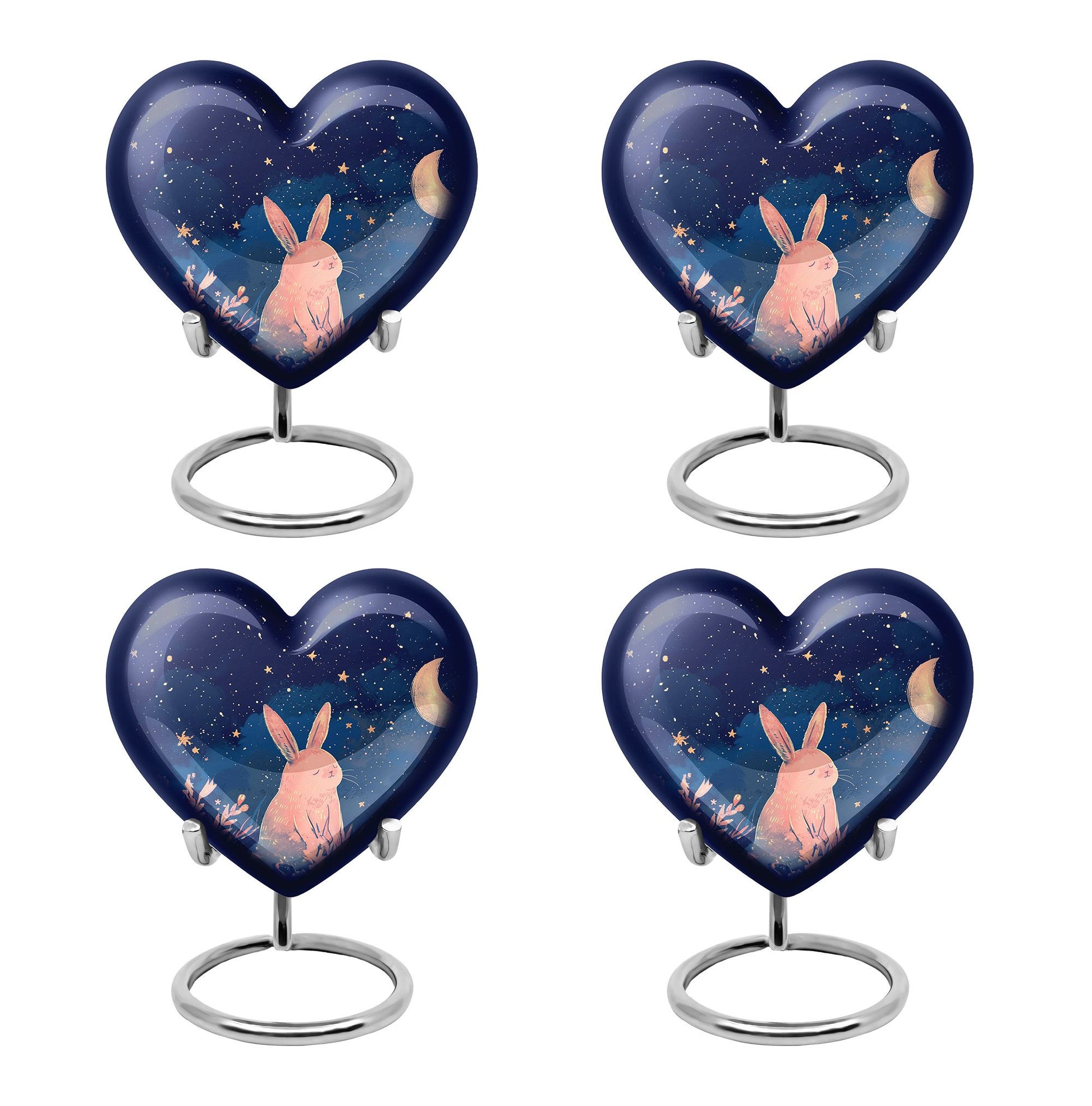 Starry Night Rabbit Cremation Urns For Human Ashes - Urns For Burial