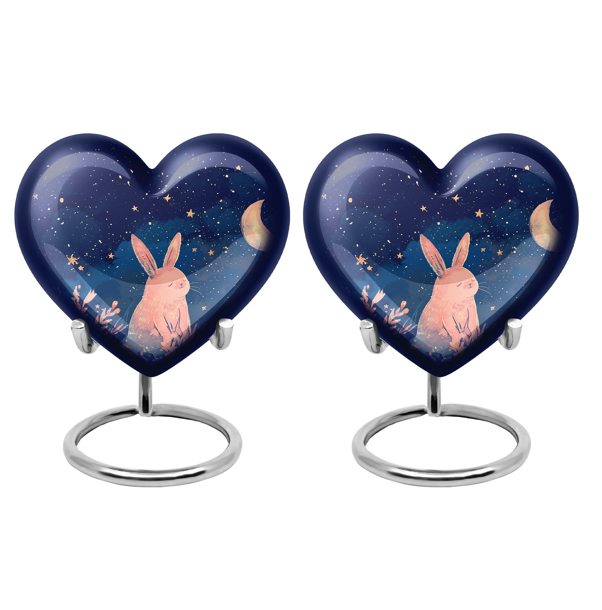 Starry Night Rabbit Cremation Urns For Human Ashes - Urns For Burial