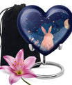 Starry Night Rabbit Cremation Urns For Human Ashes - Urns For Burial
