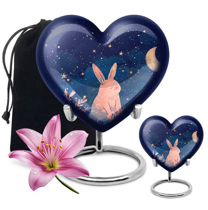 Personalized Rabbit Cremation Urn for Pet Ashes - 10-inch, 200 cu in - Yatskia